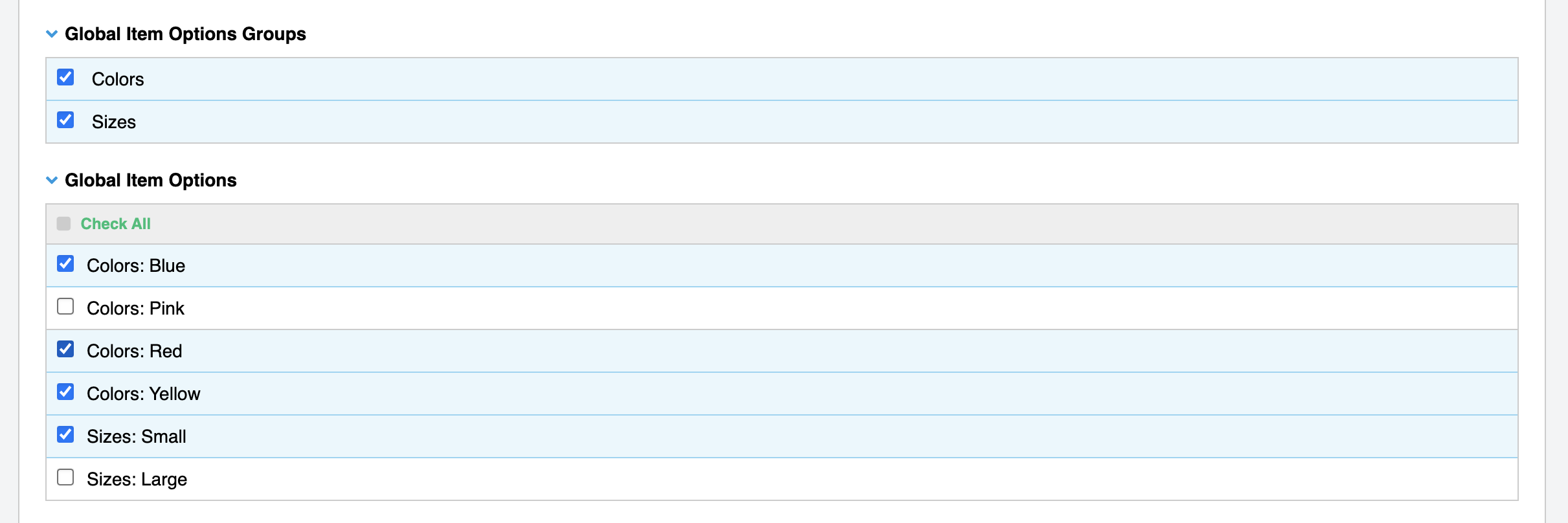 Fieldtypes in a channel entry